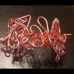 Copper Steampunk, cuff style bracelet